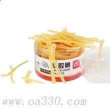 得力3213乳膠圈 橡皮筋 辦公財務用 強韌性牢固 長久耐用1筒裝 100g/筒