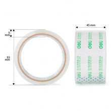 得力30170封箱膠帶45mm×30y×50um(6卷/筒)(高透)