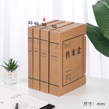 得力5925牛皮紙檔案盒(黃)310×220×50mm(10個/包)