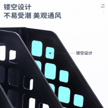 得力78991四聯(lián)文件框(黑)