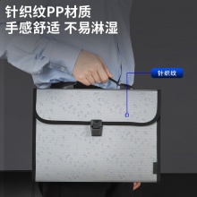 得力5555風(fēng)琴包(銀)