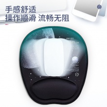 得力83005中國(guó)航天腕托鼠標(biāo)墊藍(lán)(藍(lán))(塊)
