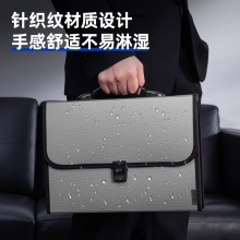 得力5556風(fēng)琴包(銀)