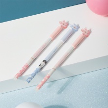 得力A515可擦中性筆0.5mm全針管(晶藍(lán))(支)