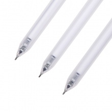 得力A115按動中性筆0.38mm全針管(黑)