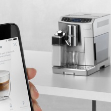 德龍（Delonghi）咖啡機(jī) 意式全自動(dòng) 歐洲原裝進(jìn)口 LCD液晶觸控中文面板 一鍵式制作多達(dá)8種 ECAM510.55