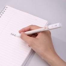 得力A255學(xué)生中性筆0.5mm全針管(黑)