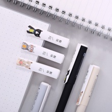 得力A255學(xué)生中性筆0.5mm全針管(黑)