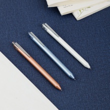 得力A39按動中性筆0.38mm全針管(黑)