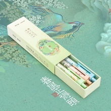 得力A432頤和園中性筆套裝(黑)(盒)