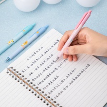 得力A457KAKAO臻順滑按動中性筆0.5mm子彈頭(黑)(支