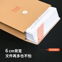 得力64101牛皮紙檔案袋（200g-6cm）(黃)(10個(gè)/包)
