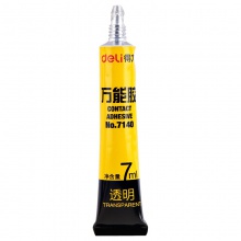 得力7140萬能膠(黃)(瓶)