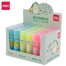 得力9628果凍色固體膠(混)