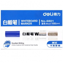 得力6801白板筆(藍)(支)