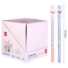 得力A562學(xué)生中性筆0.38mm全針管(黑)(支)