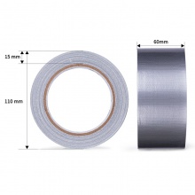 得力30801布基膠帶60mm×20m×230μm(銀色)(1卷/熱縮)