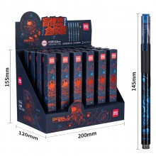 得力A589中國航天臻順滑學(xué)生中性筆0.5mm子彈頭(黑)(支)