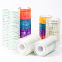 得力30065文具膠帶18mm×30y×38um(8卷/筒)