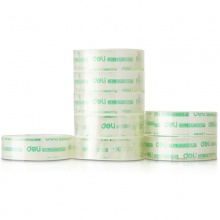 得力30061文具膠帶18mm×14y×38um(8卷/筒)