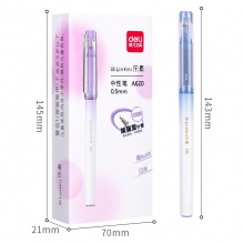 得力A620樂素學(xué)生中性筆0.5mm加強(qiáng)型全針管(黑)(支)