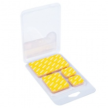 得力33608雙面透明膠帶（混裝）(透明)(20片/包)