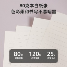得力22264記事本205mm×143mm(黑色)(本)