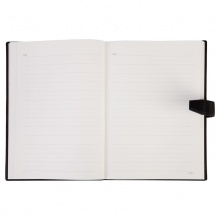 得力3334高級(jí)記事本-120張-16K-250mm×175mm(黑）