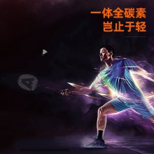 安格耐特F2109全碳一體羽毛球拍(藍(lán))(單支裝)
