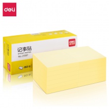 得力21507勁貼76×76mm80張(黃)(包)