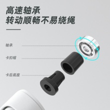 得力18703硅膠手柄跳繩(藍)(單根裝)(PVC繩)