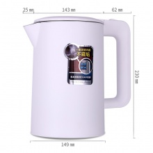 得力85605電熱水壺（1.7L）(白)