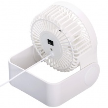 得力3686USB迷你風(fēng)扇(白)(1臺/彩盒)5寸，兩檔，塑料USB直供電
