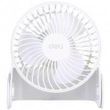 得力3686USB迷你風(fēng)扇(白)(1臺/彩盒)5寸，兩檔，塑料USB直供電