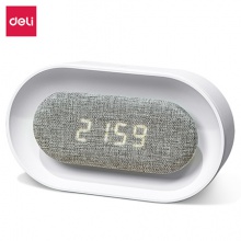 得力8831小夜燈電子鐘(白色)(只)