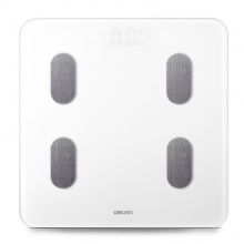 得力8809智能體脂秤(白)(1臺(tái)/彩盒)300×300×27mm藍(lán)牙APP